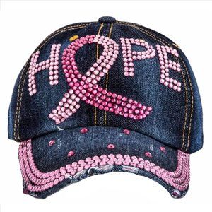 DIVAS LiMiTED Denim Cap with Pink Accents